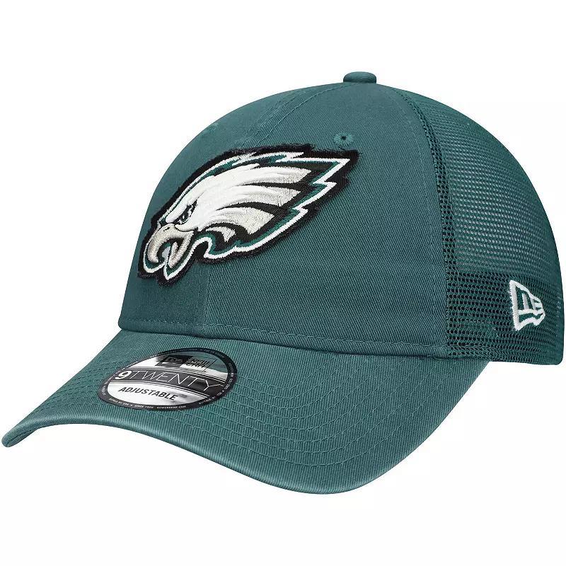 Mens New Era Philadelphia Eagles Game Day 9TWENTY Adjustable Trucker Hat Product Image