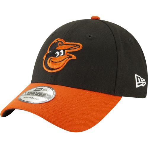 Mens New Era Black Baltimore Orioles League 9Forty Adjustable Hat -- Product Image