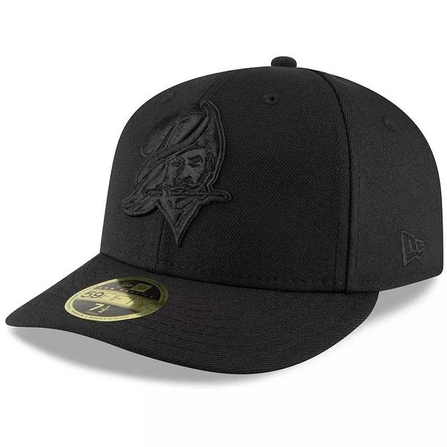 Mens New Era Black Tampa Bay Buccaneers Historic Logo Black Low Profile 59FIFTY II Fitted Hat Product Image