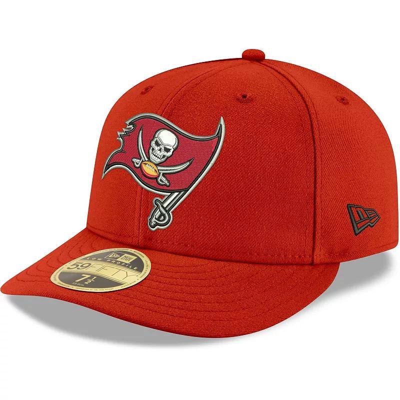 Mens New Era Red Tampa Bay Buccaneers Omaha Low Profile 59FIFTY Fitted Team Hat Product Image