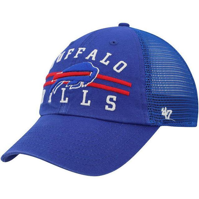 Mens 47 Royal Buffalo Bills Highpoint Trucker Clean Up Snapback Hat Product Image