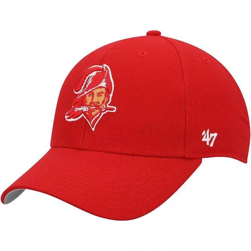 Mens 47 Brand Red Tampa Bay Buccaneers Mvp Adjustable Hat Product Image