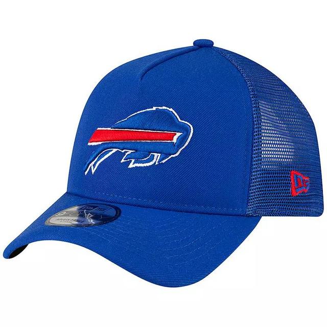 Mens New Era Royal Buffalo Bills A-Frame Trucker 9FORTY Adjustable Hat Product Image