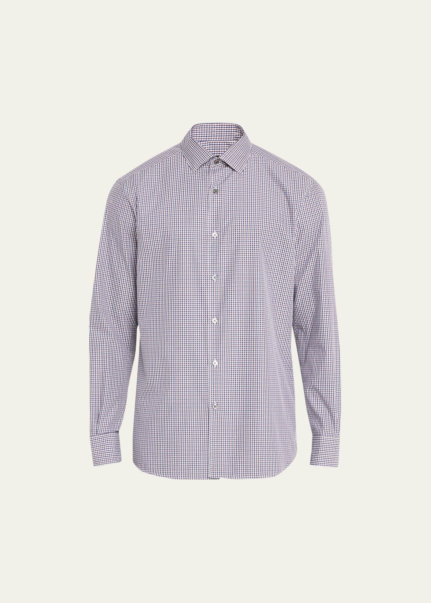 Mens Gingham Button-Down Shirt Product Image