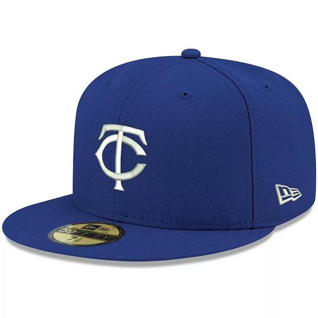 Mens New Era Royal Minnesota Twins White Logo 59FIFTY Fitted Hat Product Image