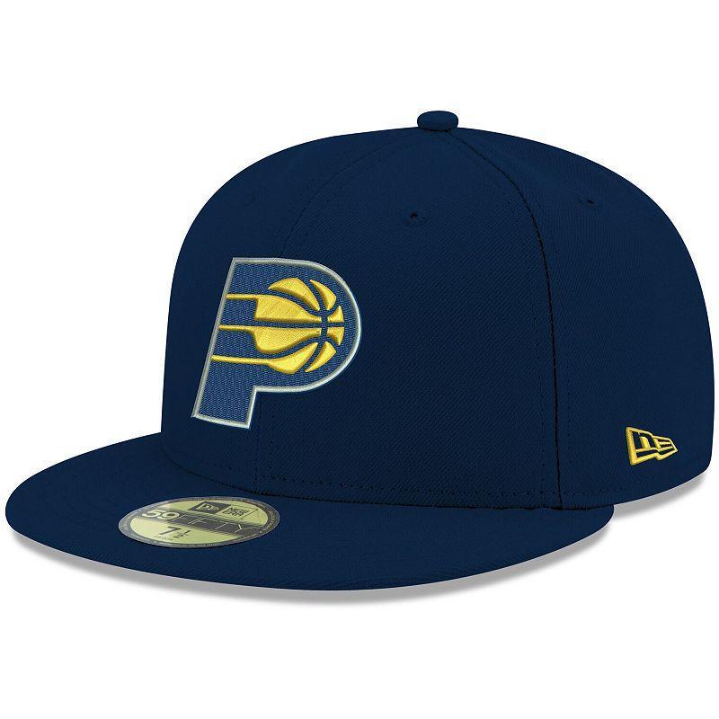 Mens New Era Navy Indiana Pacers Official Team Color 59FIFTY Fitted Hat PCR Blue Product Image