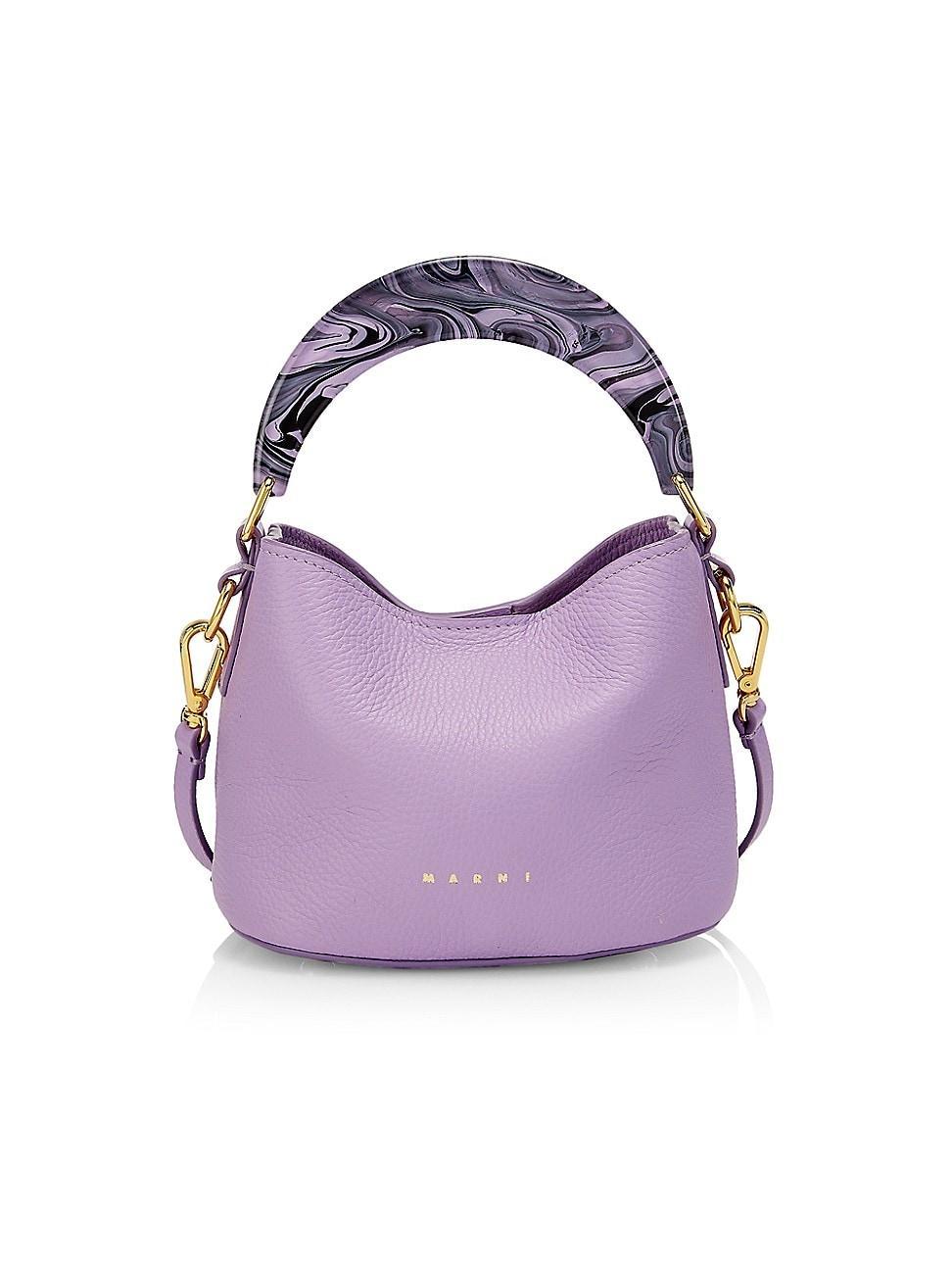 Womens Mini Venice Leather Bucket Bag Product Image