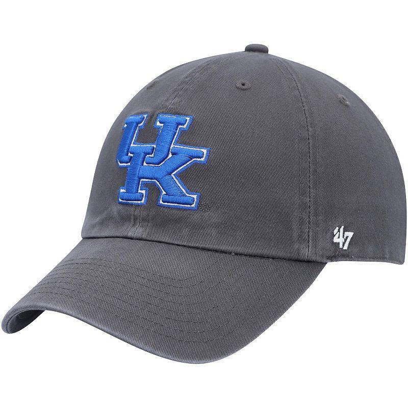 Mens 47 Charcoal Kentucky Wildcats Clean Up Adjustable Hat Product Image