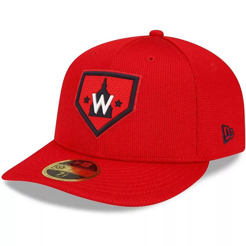 Mens New Era Washington Nationals 2022 Clubhouse Alternate Logo Low Profile 59FIFTY Fitted Hat Product Image