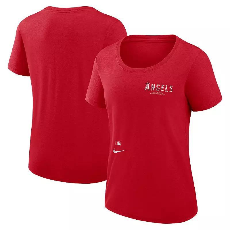 Womens Nike Red St. Louis Cardinals Authentic Collection Performance Scoop Neck T-Shirt CRD Red Product Image