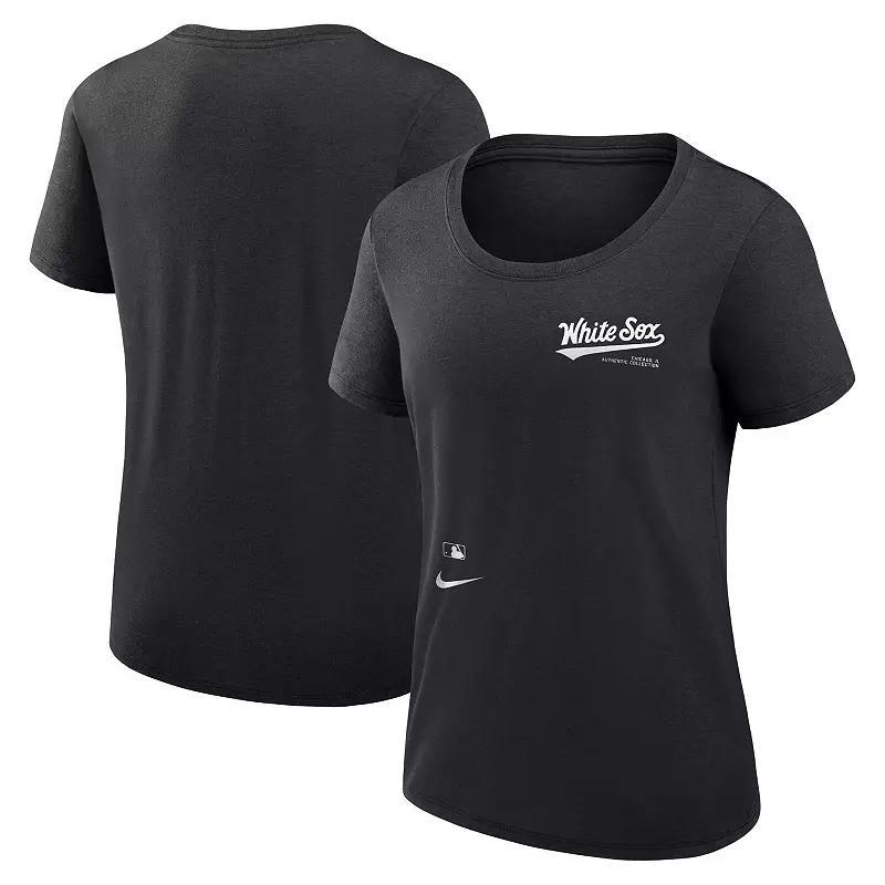 Womens Nike Chicago White Sox Authentic Collection Performance Scoop Neck T-Shirt Product Image