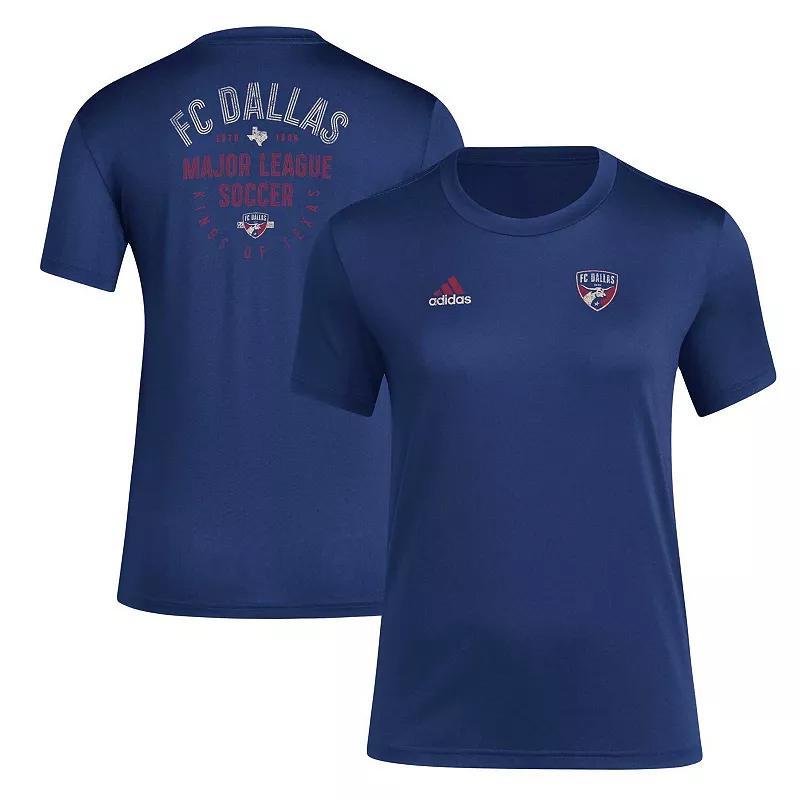 Womens adidas Navy FC Dallas Local Stoic T-Shirt Fcd Blue Product Image