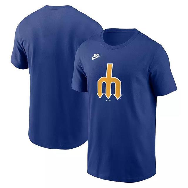 Mens Nike Royal Seattle Mariners Cooperstown Collection Team Logo T-Shirt Product Image