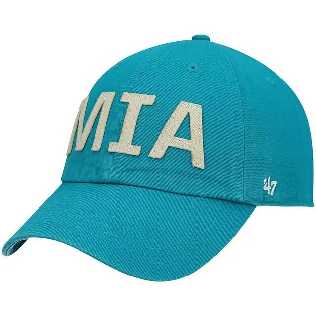 Womens 47 Aqua Miami Dolphins Finley Clean Up Adjustable Hat, Turquoise A Product Image