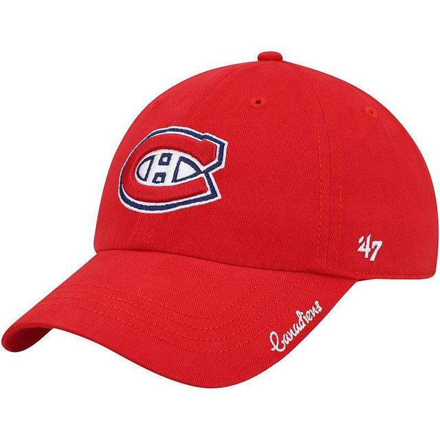 Womens 47 Red Montreal Canadiens Team Miata Clean Up Adjustable Hat Product Image