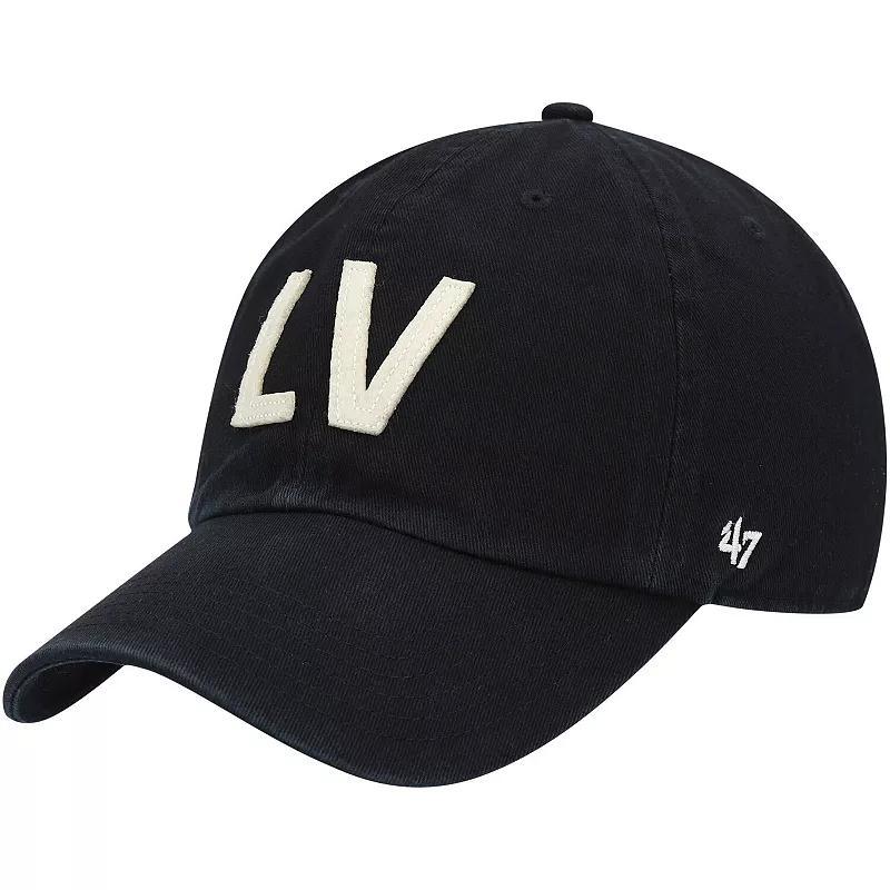 Womens 47 Black Las Vegas Raiders Finley Clean Up Adjustable Hat Product Image