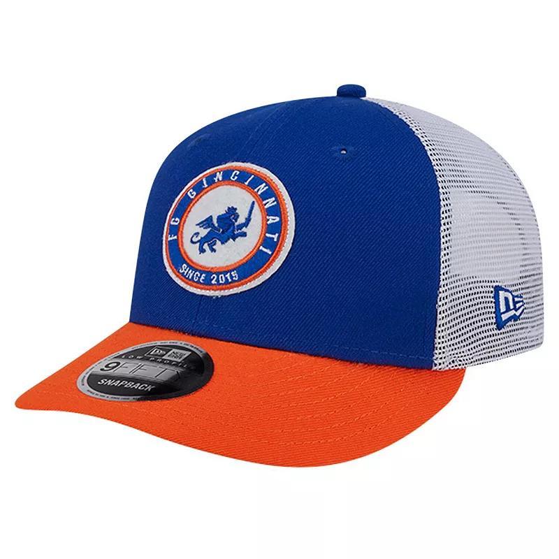 Mens New Era FC Cincinnati Throwback Trucker Low Profile 9FIFTY Snapback Hat Product Image