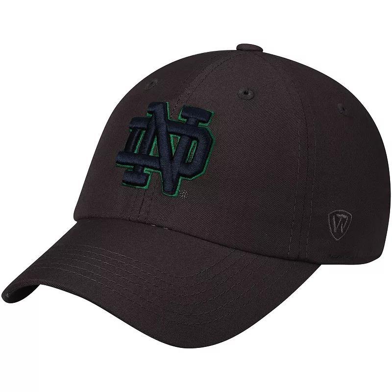 Mens Top of the World Charcoal Notre Dame Fighting Irish Staple Adjustable Hat Product Image