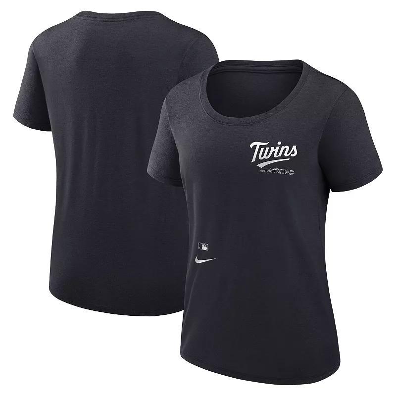 Womens Nike San Diego Padres Authentic Collection Performance Scoop Neck T-Shirt Product Image