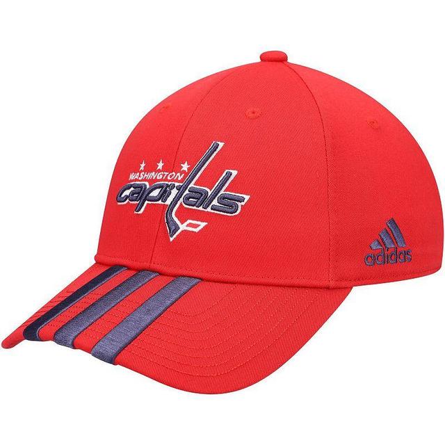 Mens adidas Washington Capitals Locker Room Three Stripe Adjustable Hat Product Image