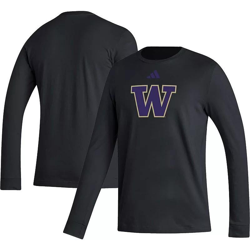 Mens adidas Washington Huskies Locker Logo Fresh Long Sleeve T-Shirt Product Image