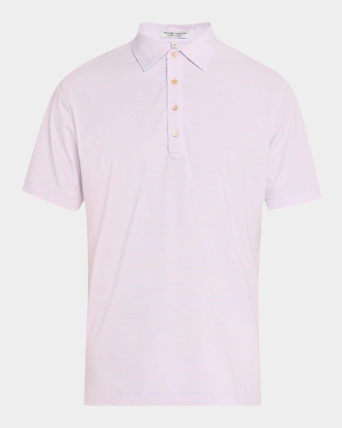 Mens Chatham Performance Stripe Polo Shirt Product Image