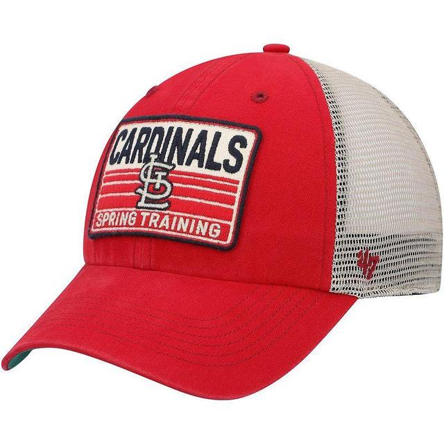 Mens 47 /Tan St. Louis Cardinals Four Stroke Clean Up Trucker Snapback Hat Product Image