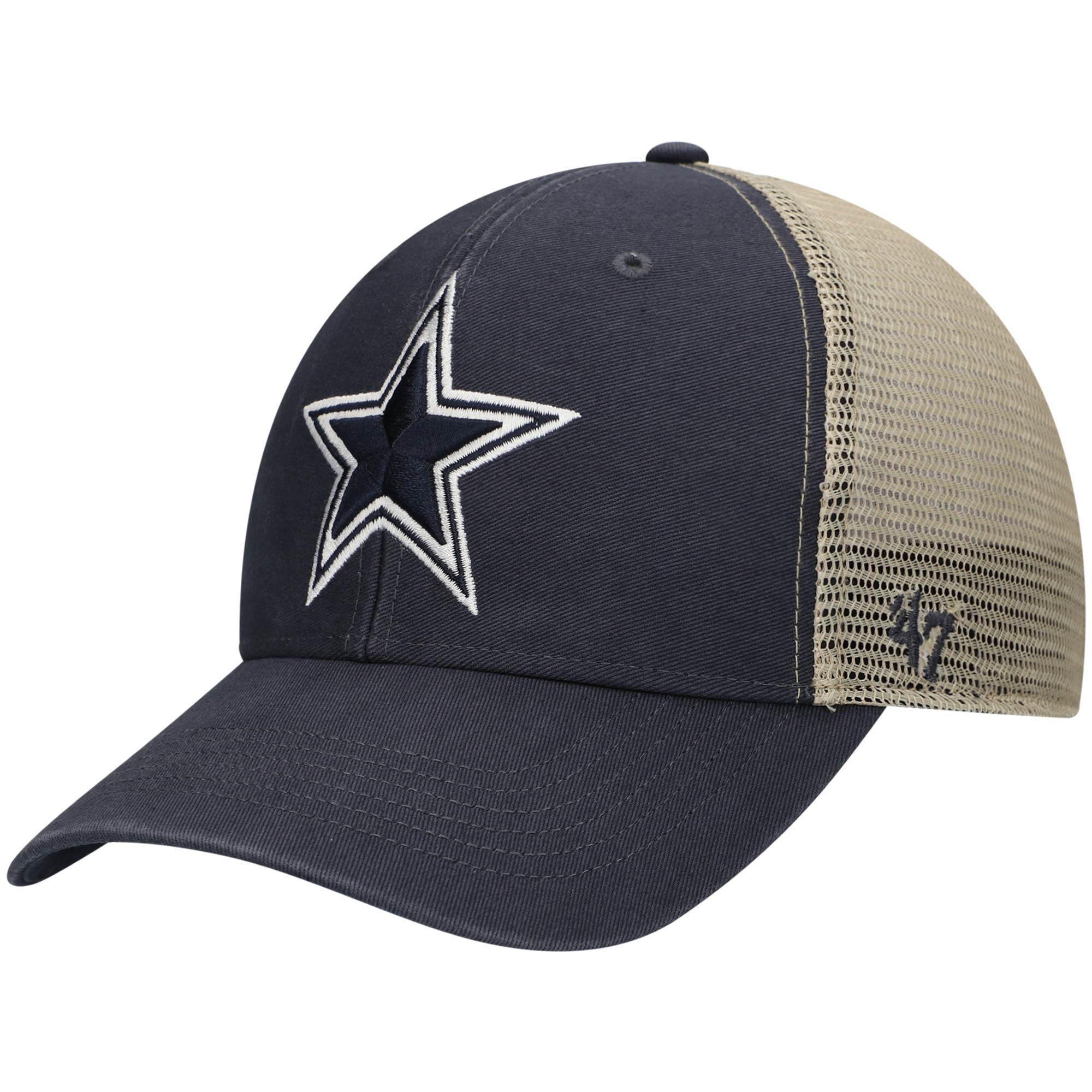 Mens Navy Dallas Cowboys Flagship Mvp Trucker Snapback Hat Product Image