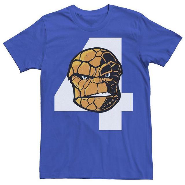 Mens Marvel Fantastic Four The Thing Big Face 4 Logo Tee Product Image