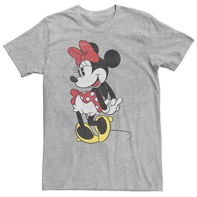 Big & Tall Disney Mickey & Friends Minnie Mouse Sweet Portrait Tee, Mens Athletic Grey Product Image