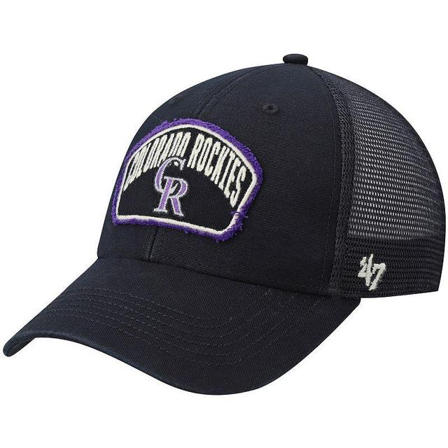 Mens 47 Colorado Rockies Cledus MVP Trucker Snapback Hat Product Image