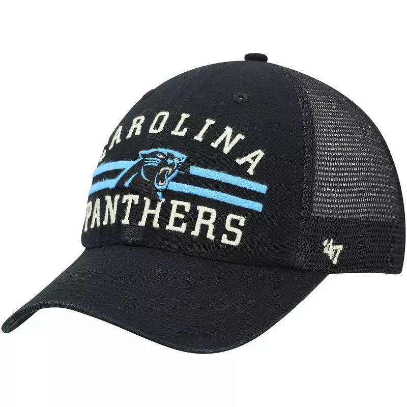 Mens 47 Carolina Panthers Highpoint Trucker Clean Up Snapback Hat Product Image