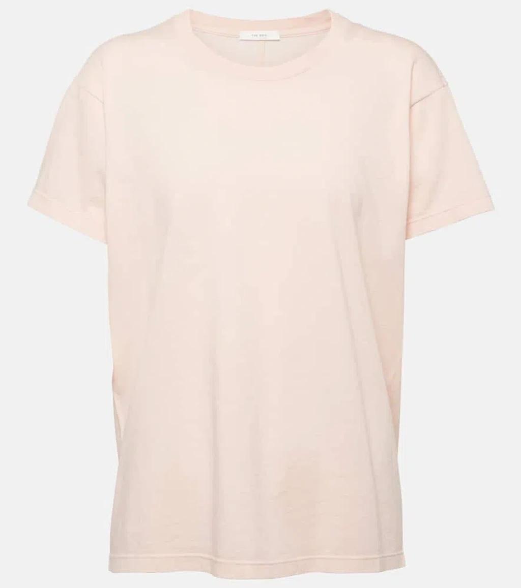 THE ROW Cotton Jersey T-shirt In Pale Pink product image