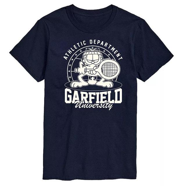 Mens Garfield Tennis Graphic Tee Blue Product Image