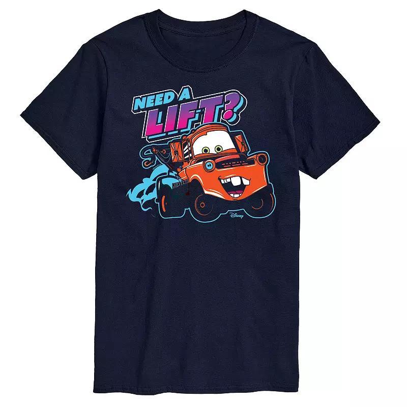 Disney / Pixars Cars Tow Mater Mens Need A Lift Graphic Tee Blue Product Image