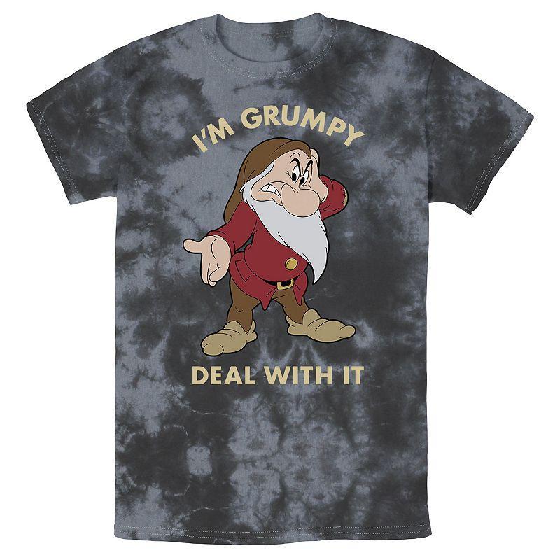 Mens Disney Snow White Im Grumpy Deal With It Portrait Bomabrd Wash Tee Product Image