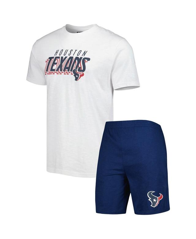 Mens Concepts Sport Navy Houston Texans Downfield T-shirt and Shorts Sleep Set - Navy Product Image