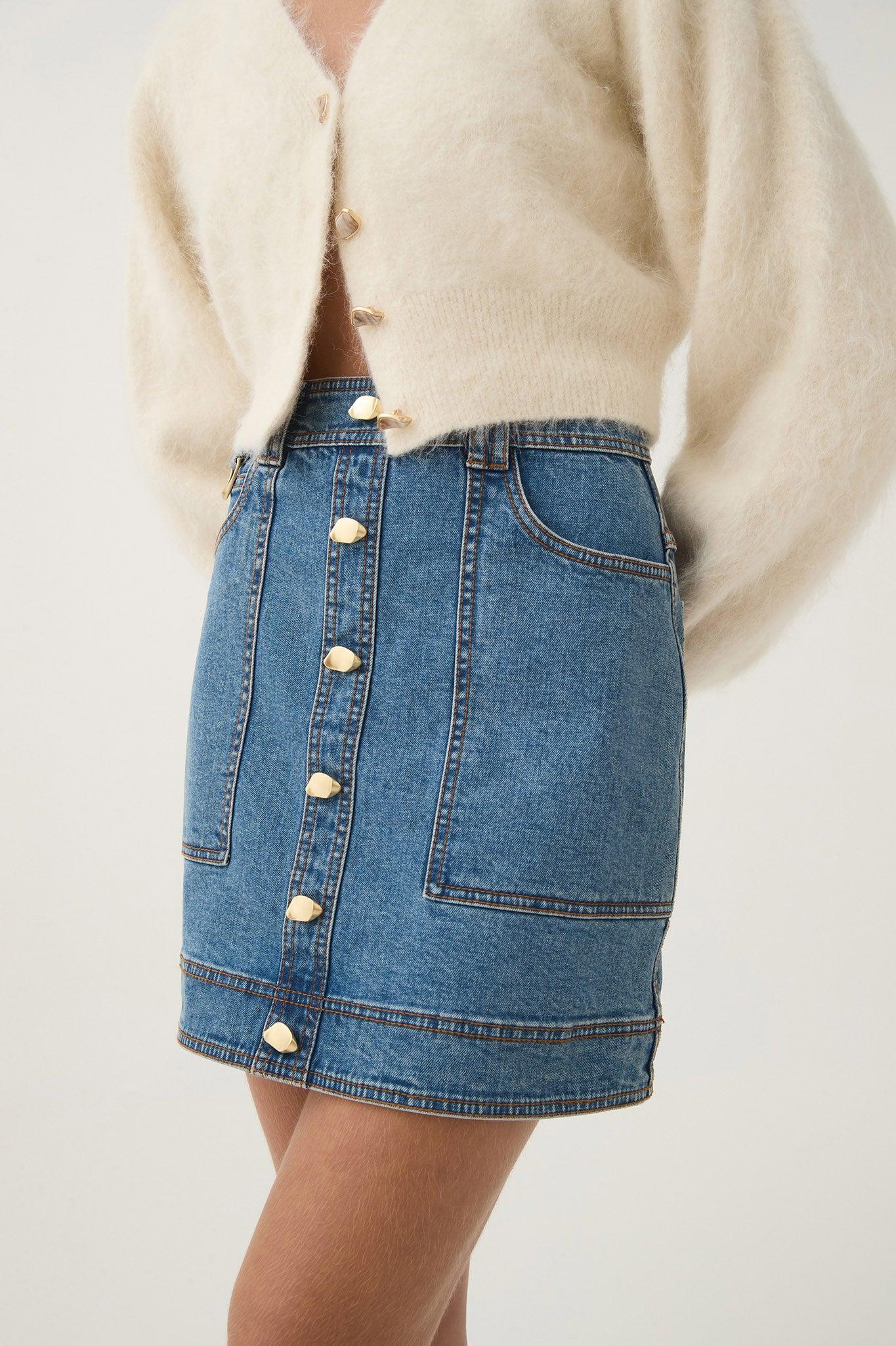 Belmond Denim Mini Skirt Product Image