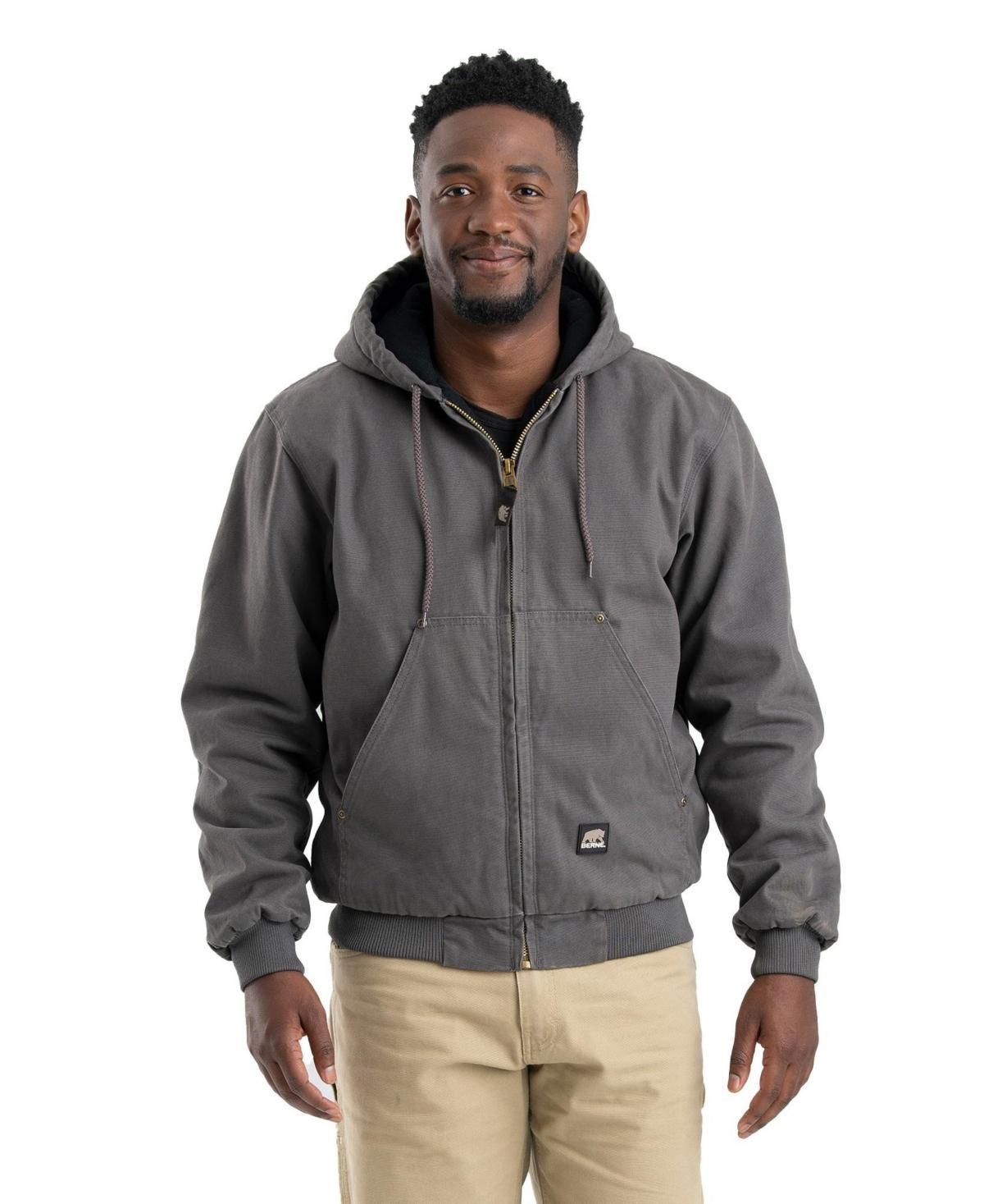 Berne Mens Heartland Washed Duck Hooded Work Jacket Product Image