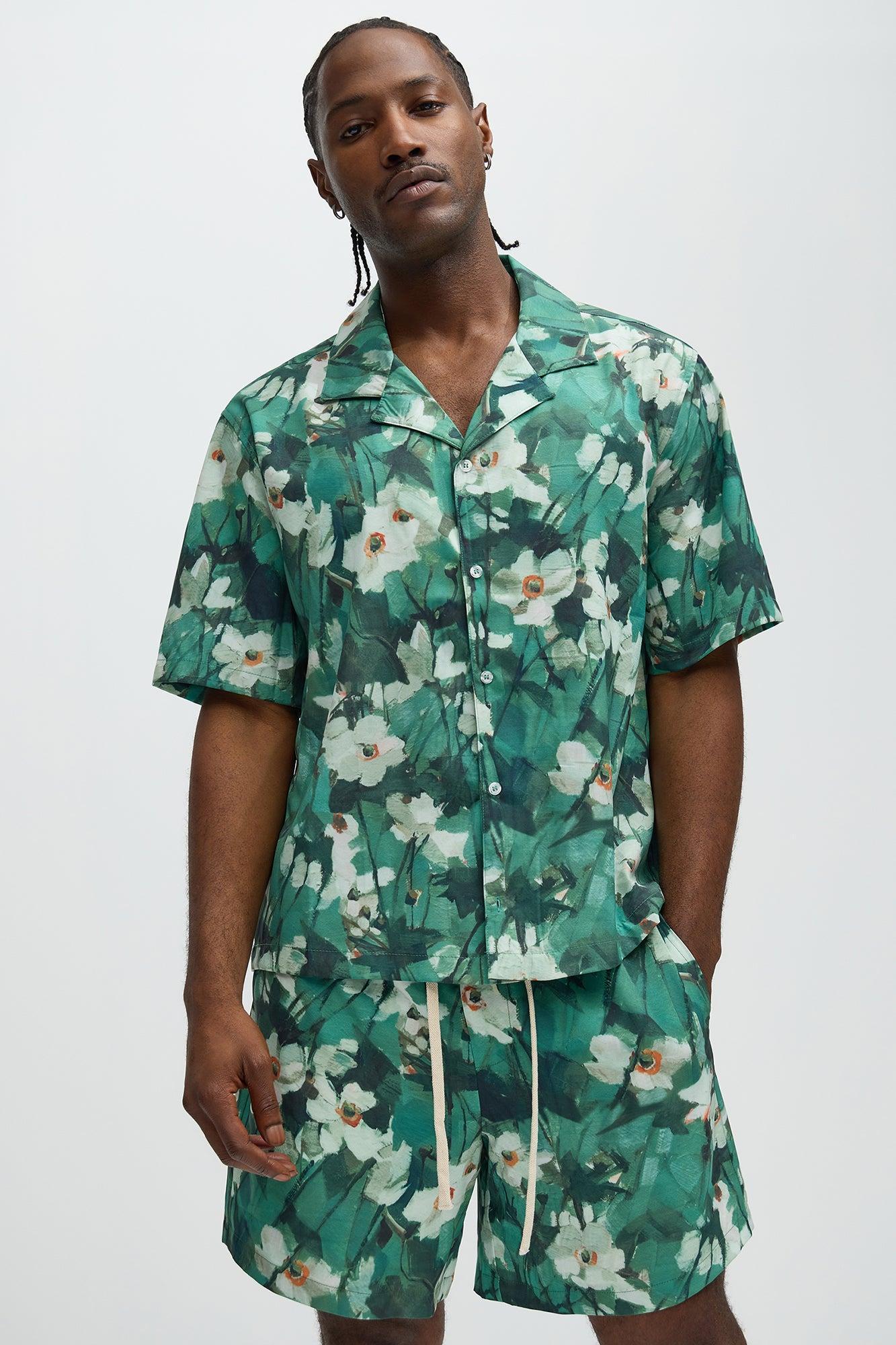 Monet Floral Shirt - Green/combo Product Image