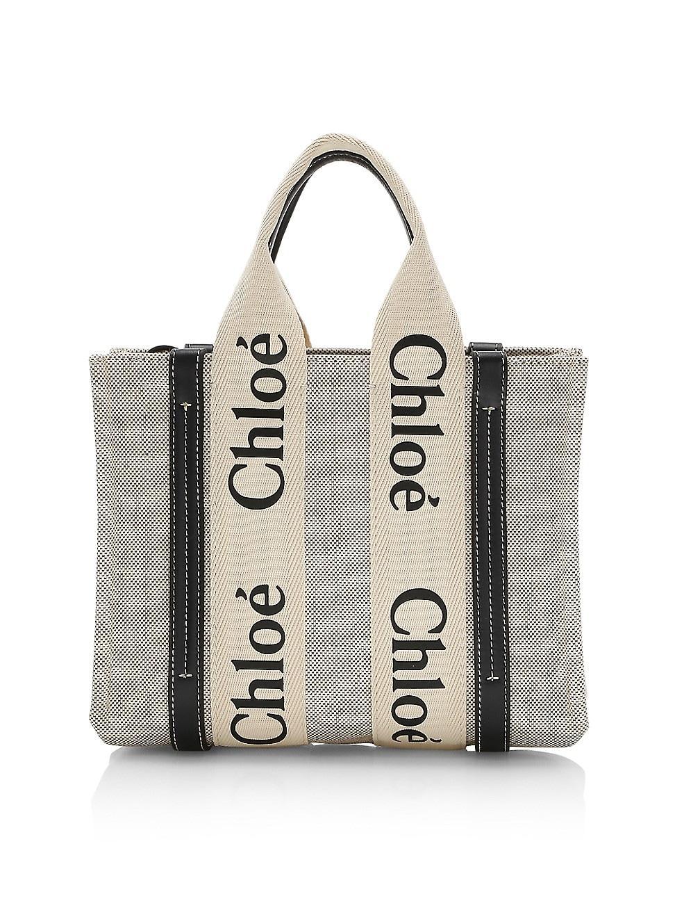 Womens Small Woody Canvas Tote Product Image