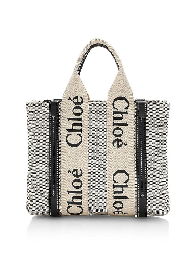 Womens Small Woody Canvas Tote Product Image