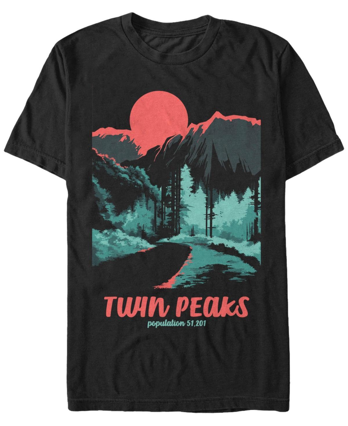 Twin Peaks Mens Tonal Color Pop Park Short Sleeve T-Shirt Product Image