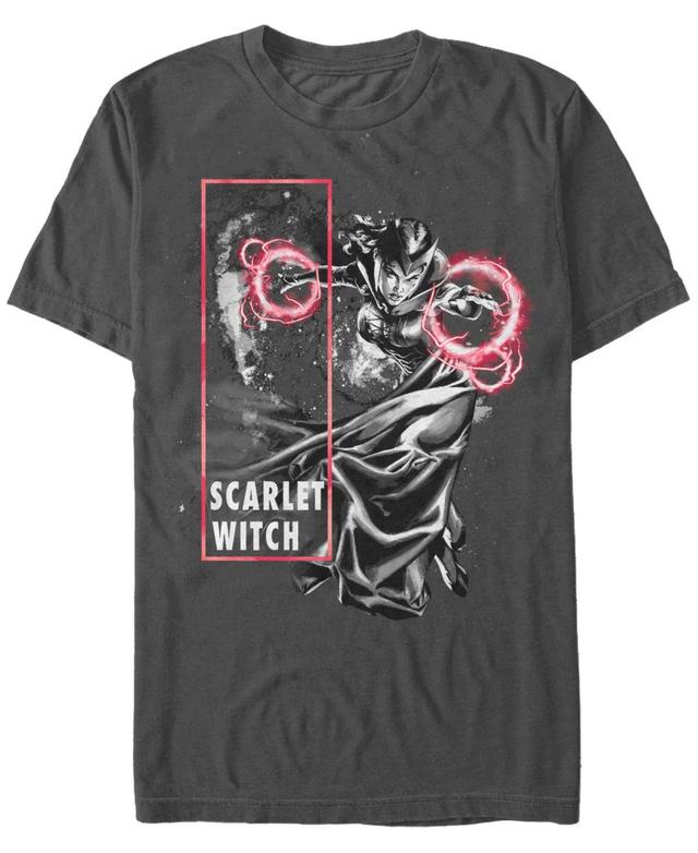 Mens Marvel Scarlet Witch Blast Graphic Tee Grey Product Image