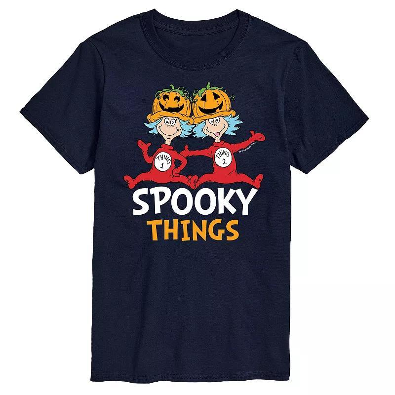 Mens Dr. Seuss Spooky Things Tee Blue Product Image