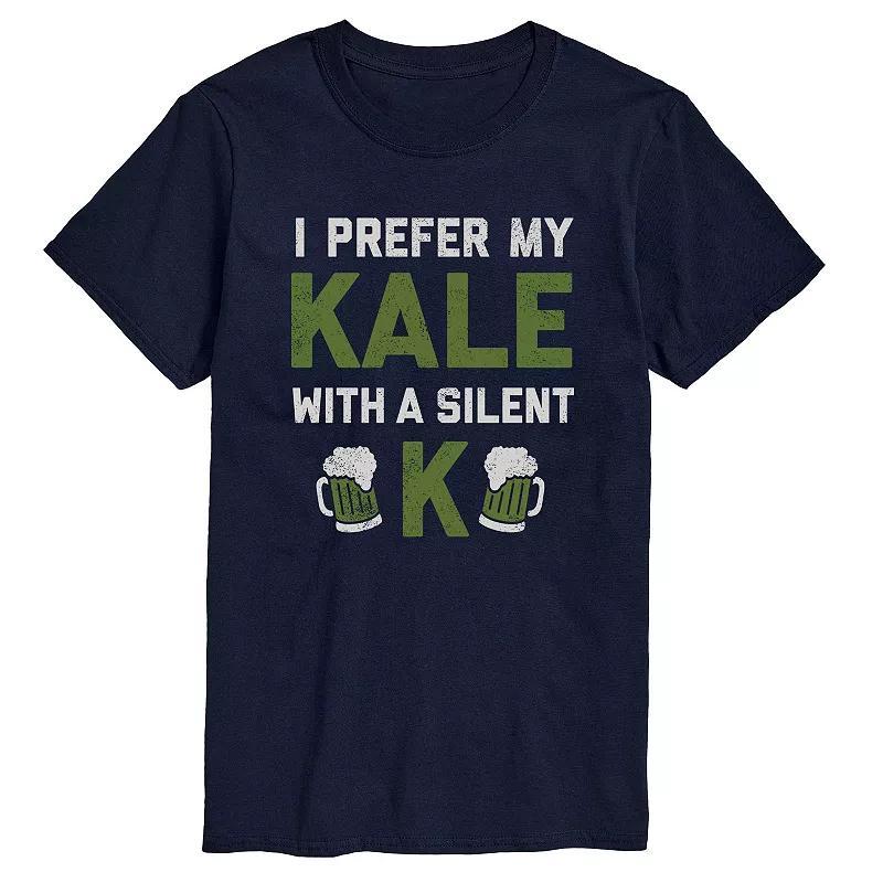 Mens Prefer Kale Silent K Graphic Tee Blue Product Image