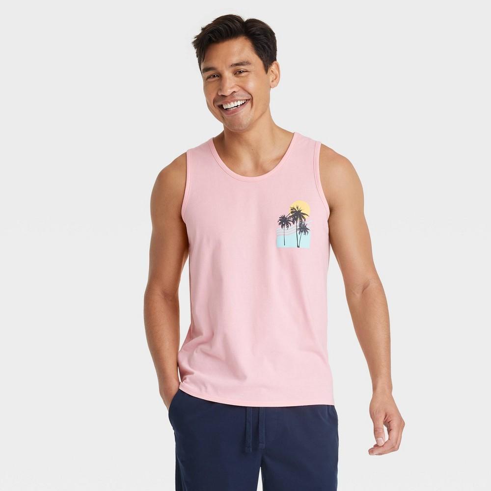 Mens Regular Fit Tank Top - Goodfellow & Co Palm Product Image