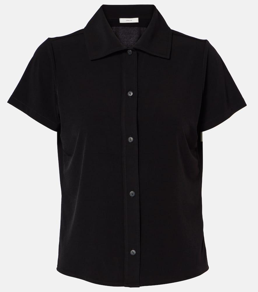 Button-down Top In Black Product Image