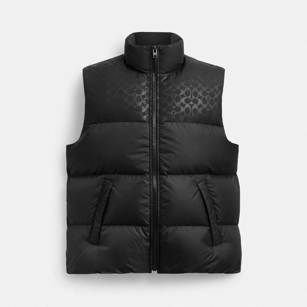 Down Puffer Vest In Recycled Polyester Product Image