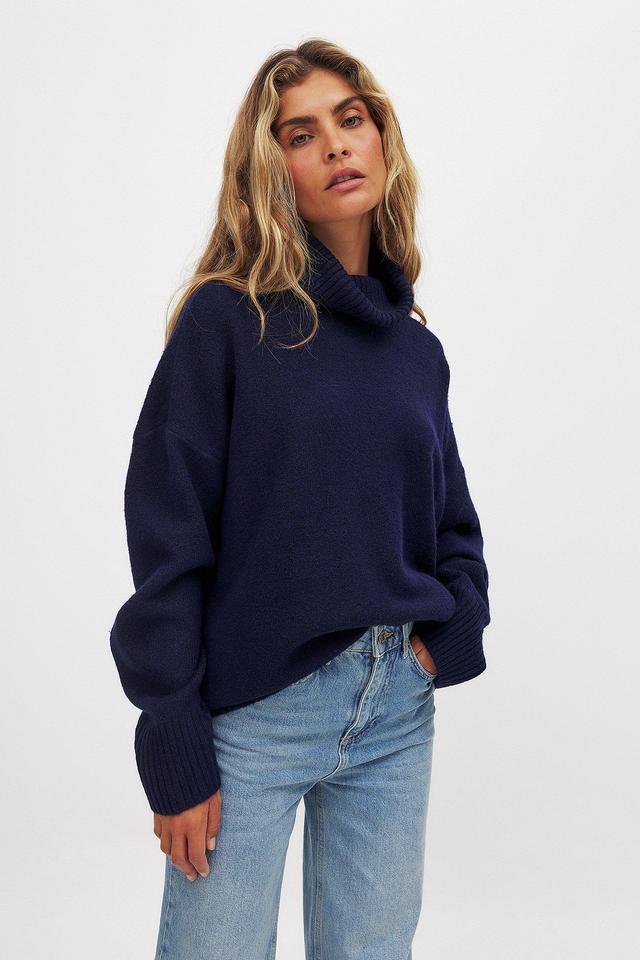 Oversized Knitted Turtle Neck Sweater Product Image